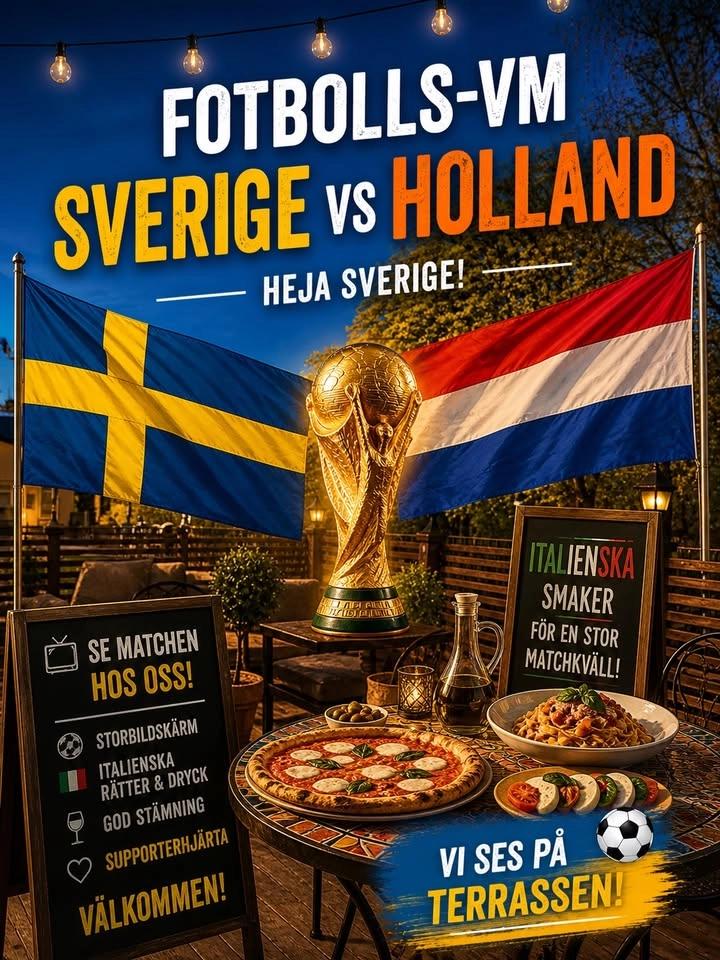 Fotbolls-VM Sverige - Holland på Storbild @dadante