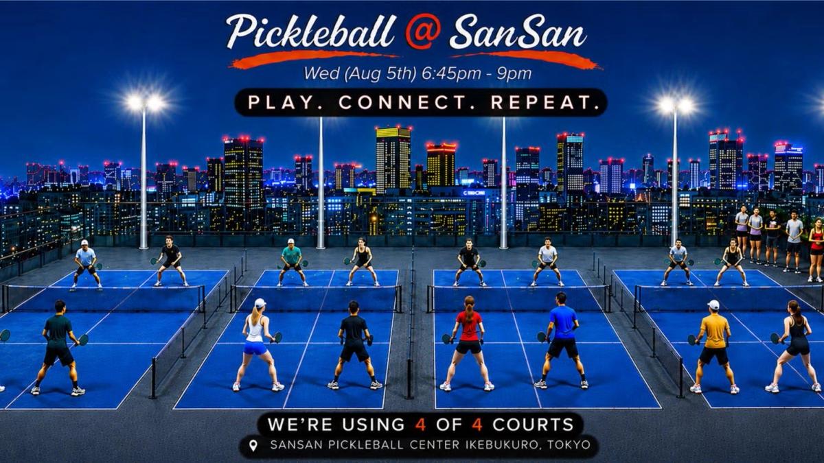 🎾 Pickleball @ Sleek & Social Sansan 🎾 Games, Vibes & New Connections 🎾