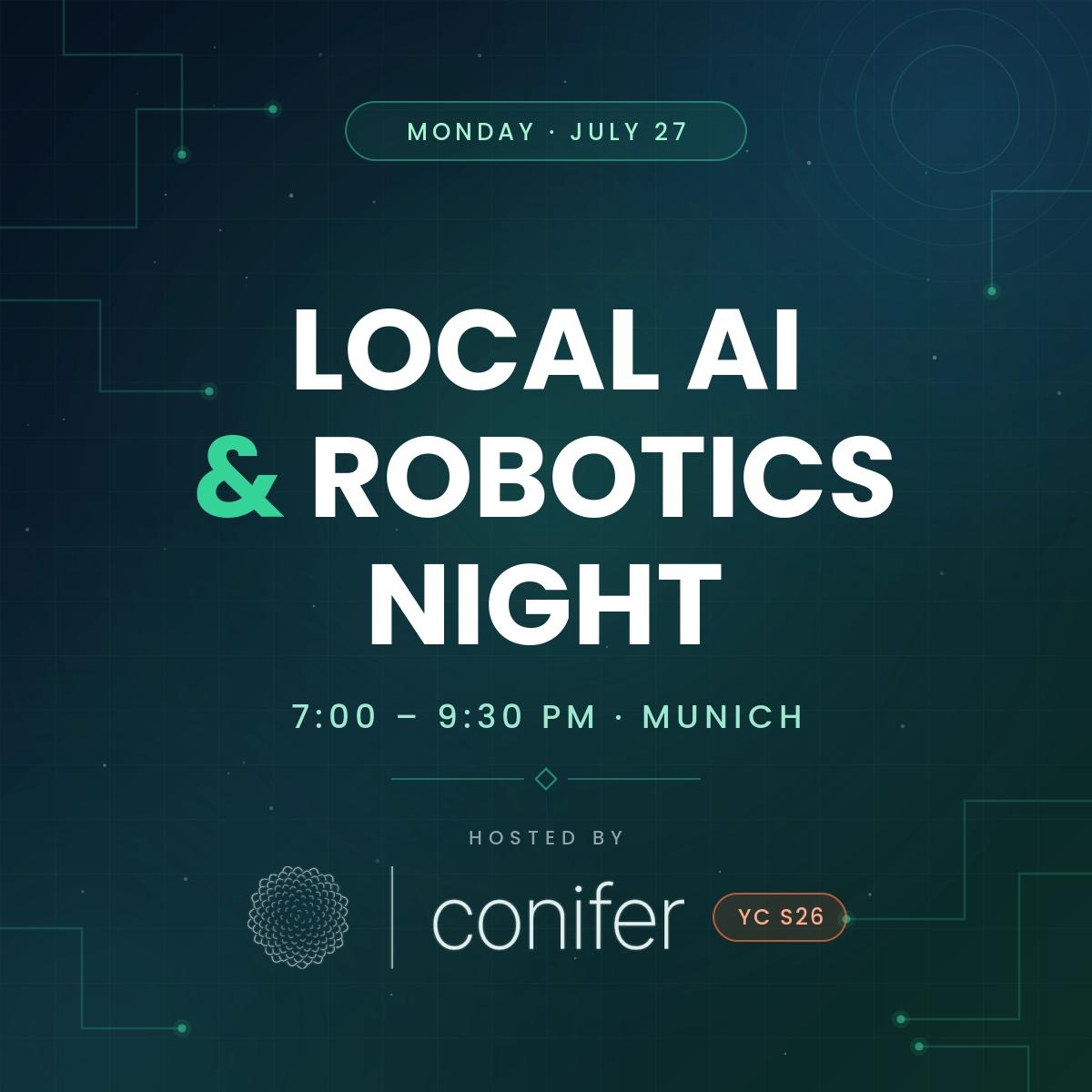 Local AI and Robotics Night | by Conifer (YC S26)