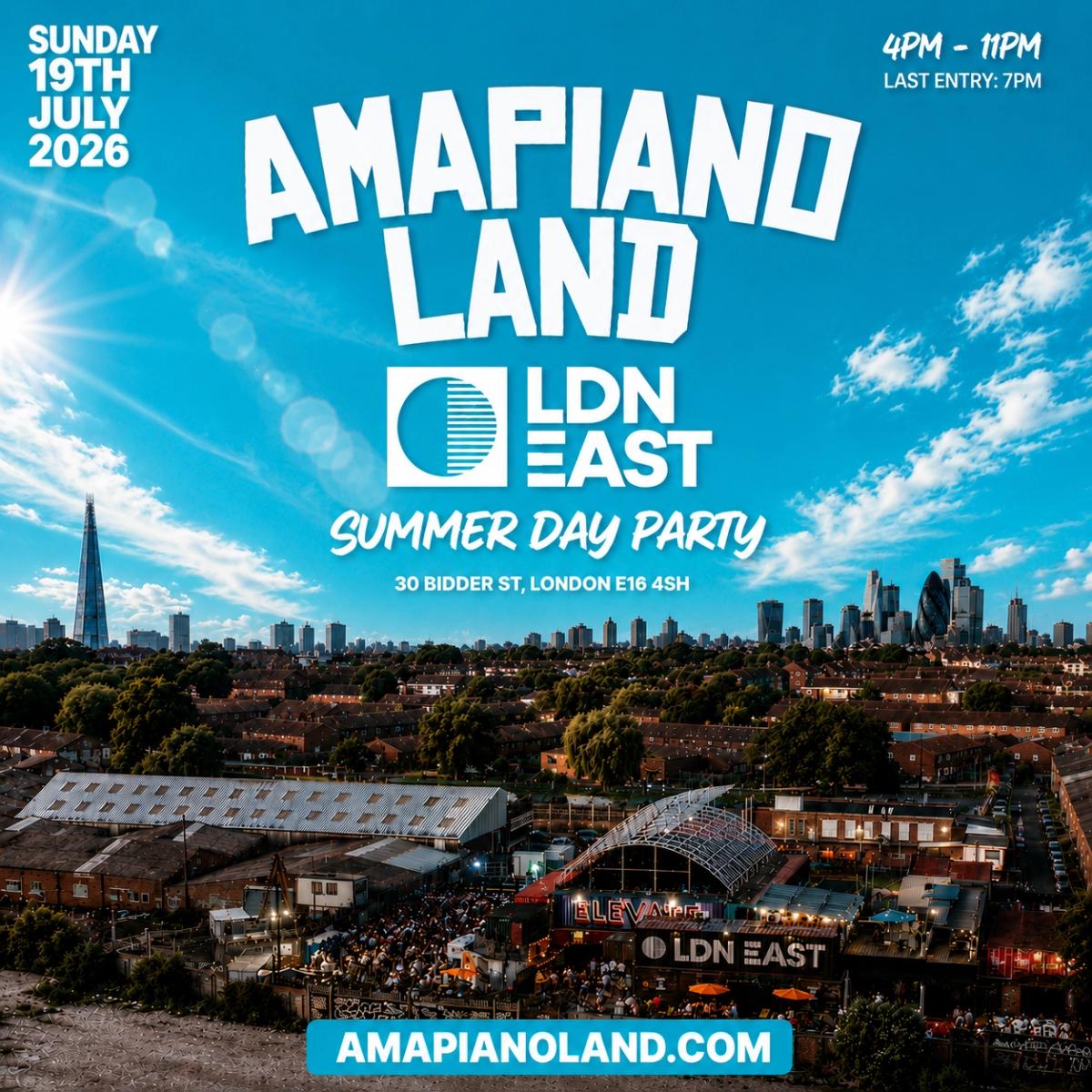AMAPIANOLAND - London's Biggest AMAPIANO & AFROBEATS Summer Day Party