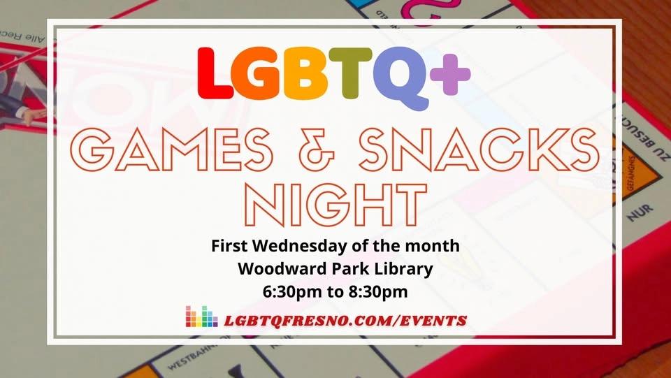 LGBTQ+ Games & Snacks Night