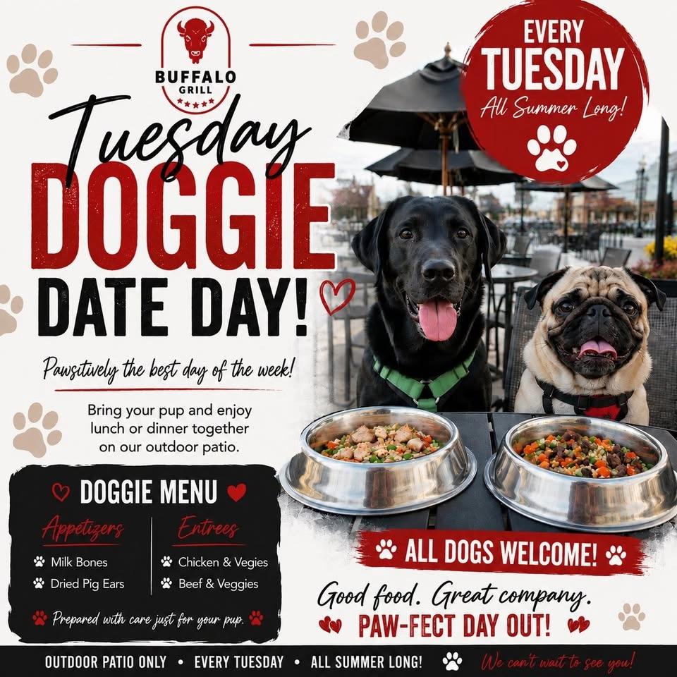 Buffalo Grill Doggie Date Tuesday!