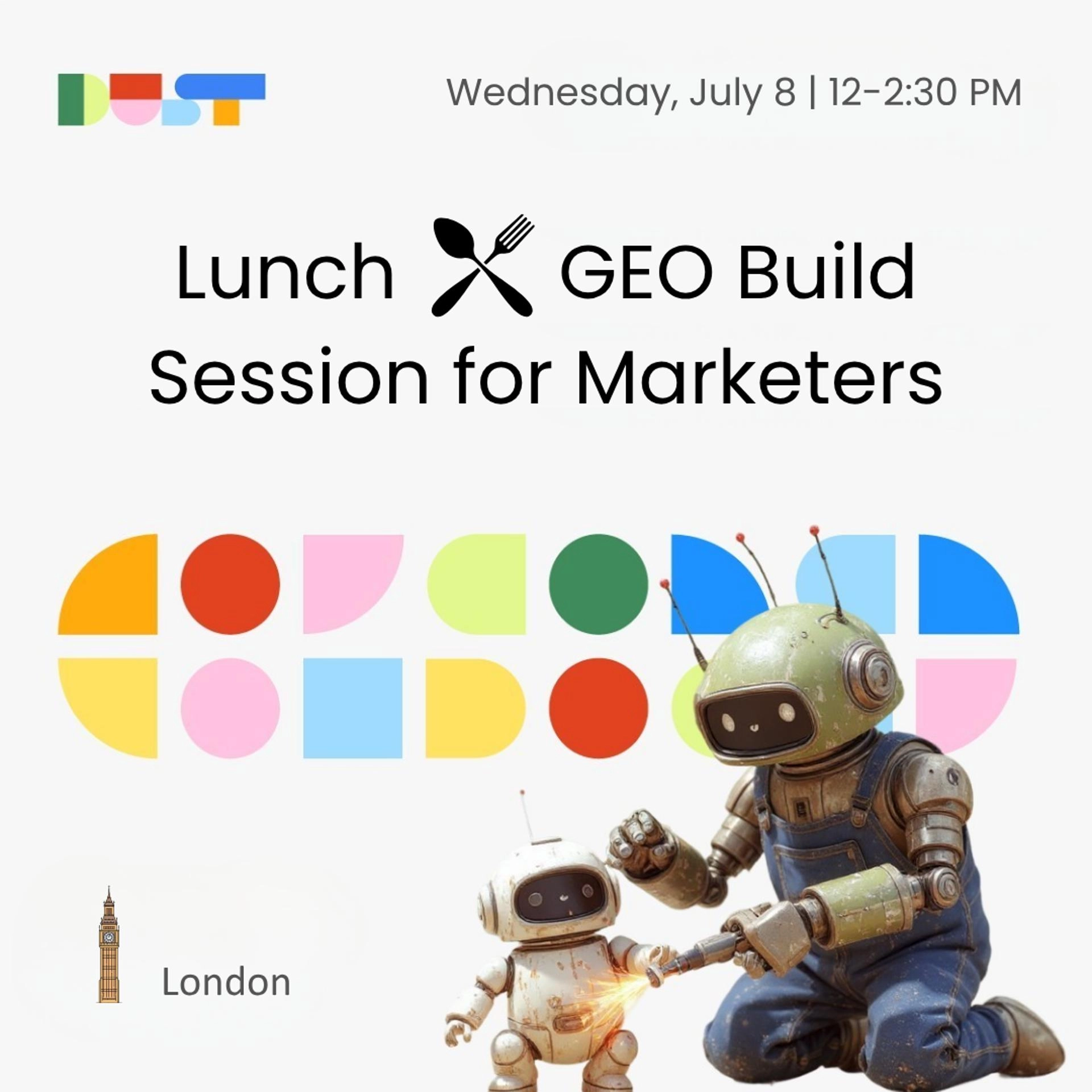 Lunch + GEO Build Session for Marketers