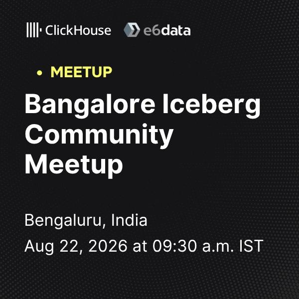 Bangalore Iceberg Community Meetup