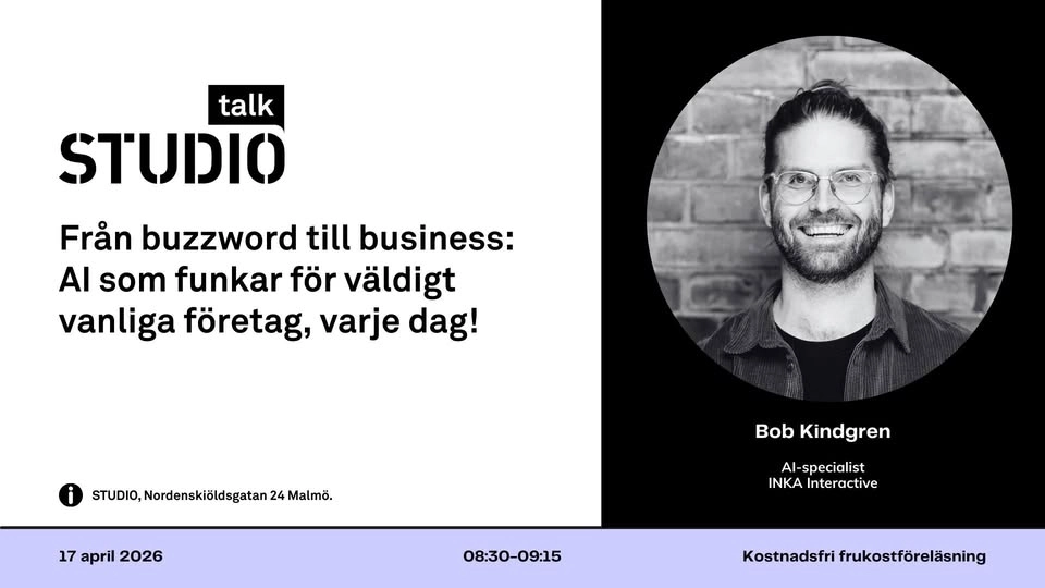 STUDIO talk – AI som funkar för väldigt vanliga företag, varje dag!
