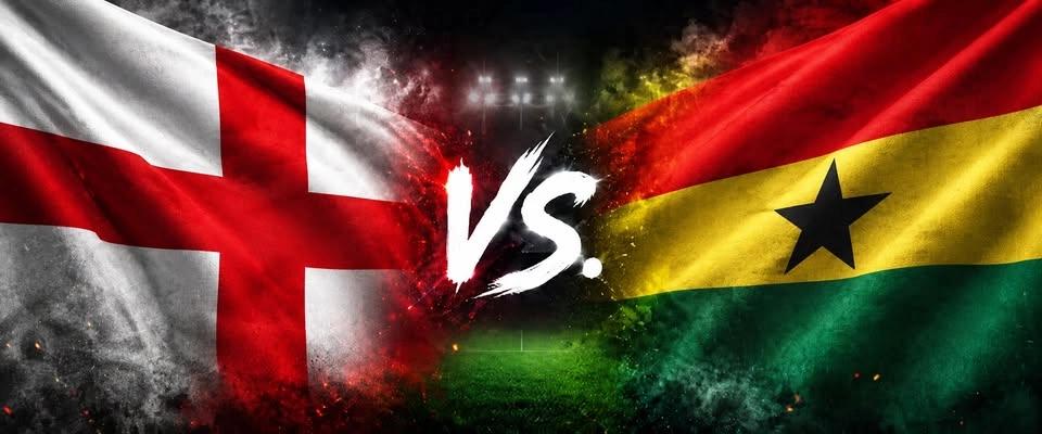 England vs Ghana på Summer Garden