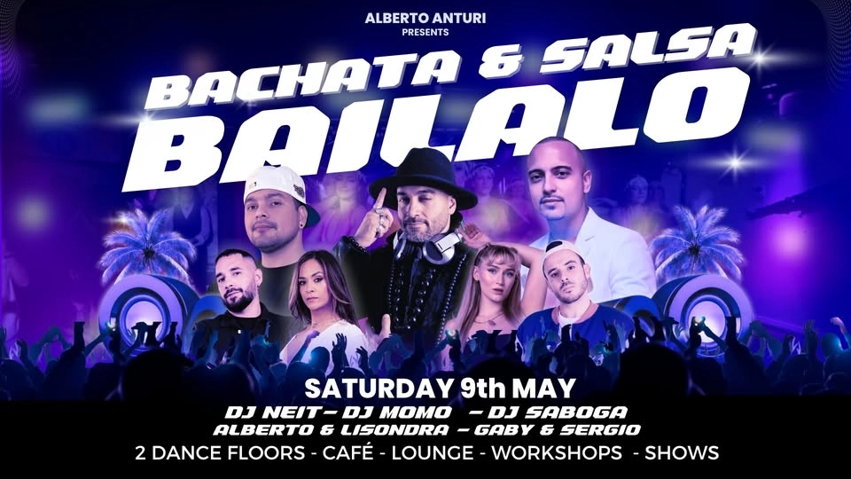 Bailalo Bachata & Salsa party 9th May!