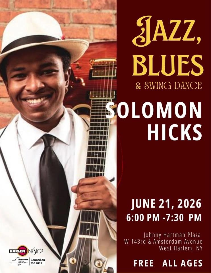Jazz, Blues & Swing Dance features King Solomon Hicks, guitarist, vocalist, and composer