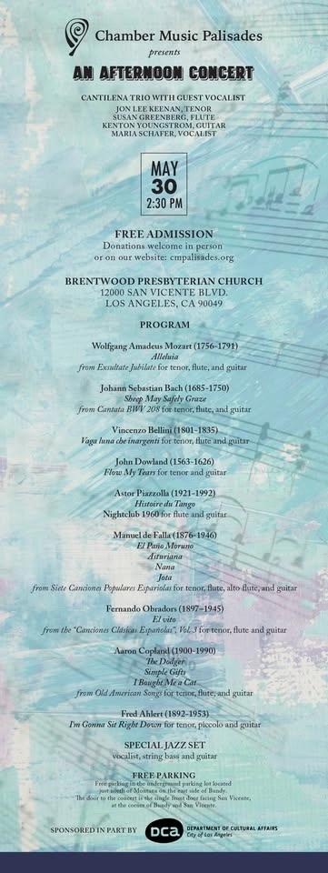 Join CMP on Saturday, May 30th for a Free Concert!