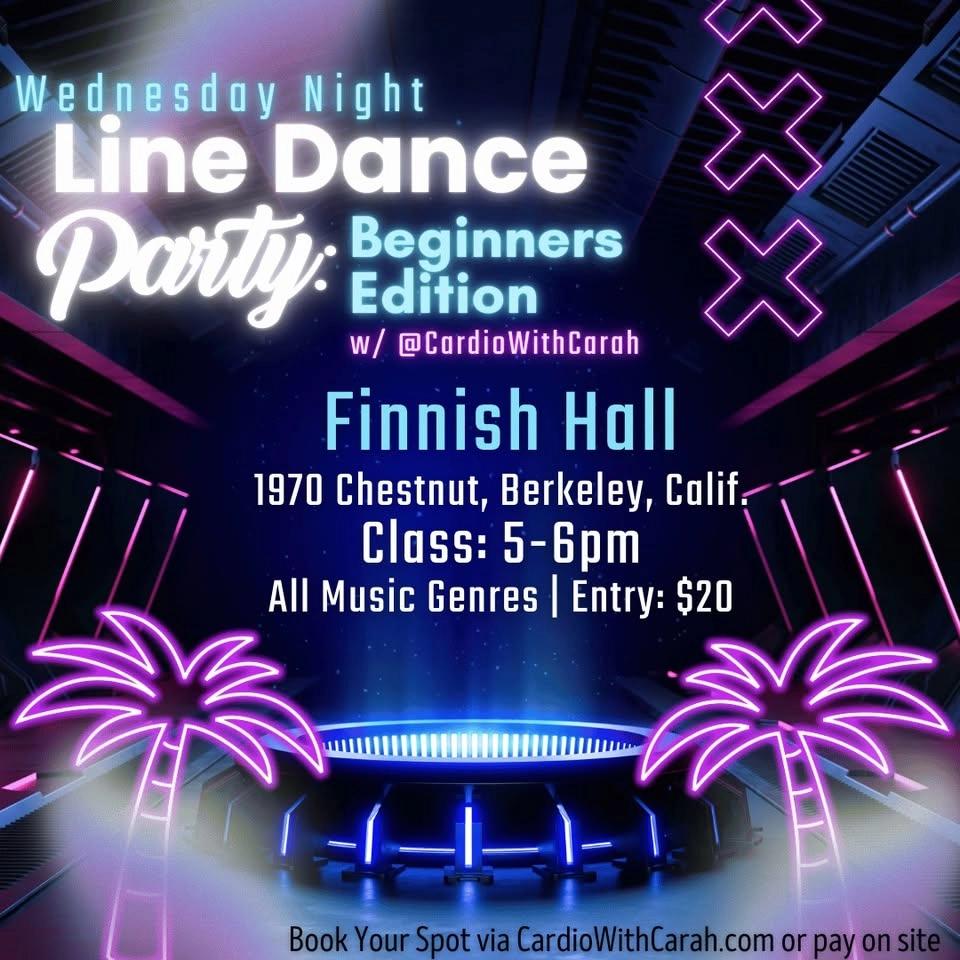 Wednesday Beginners Line Dance Party (Finnish Hall, Berkeley)
