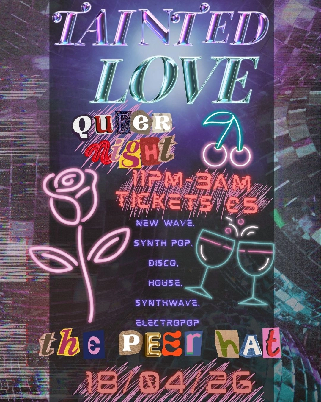 Tainted Love - New Wave, Synthpop, Electro, Disco Queer Night at The Peer Hat