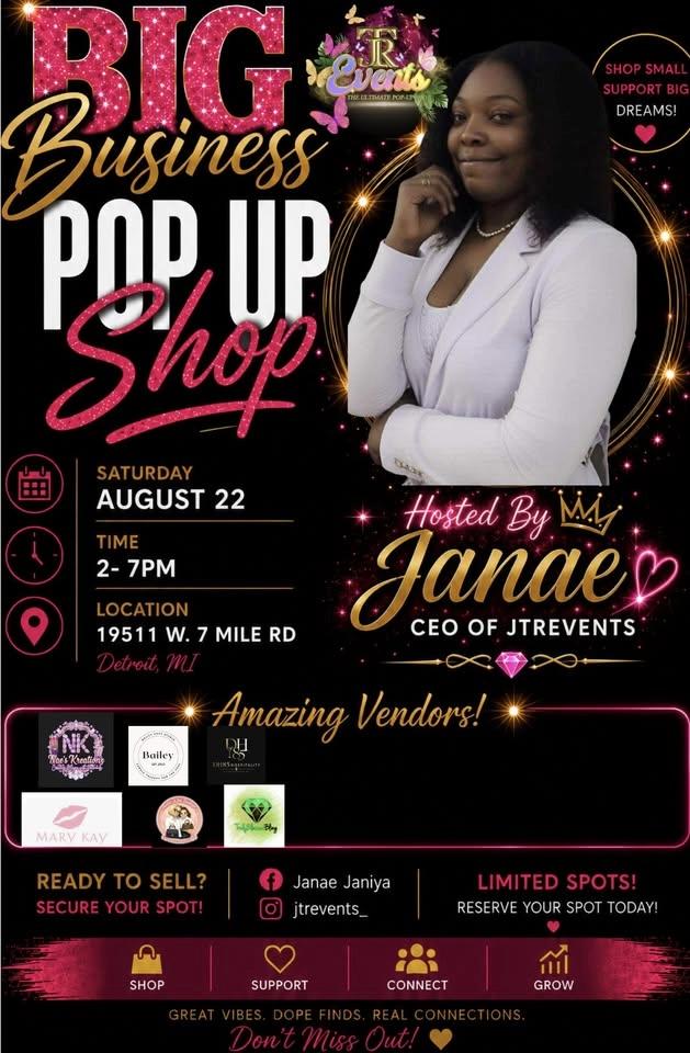 Big business Pop up shop