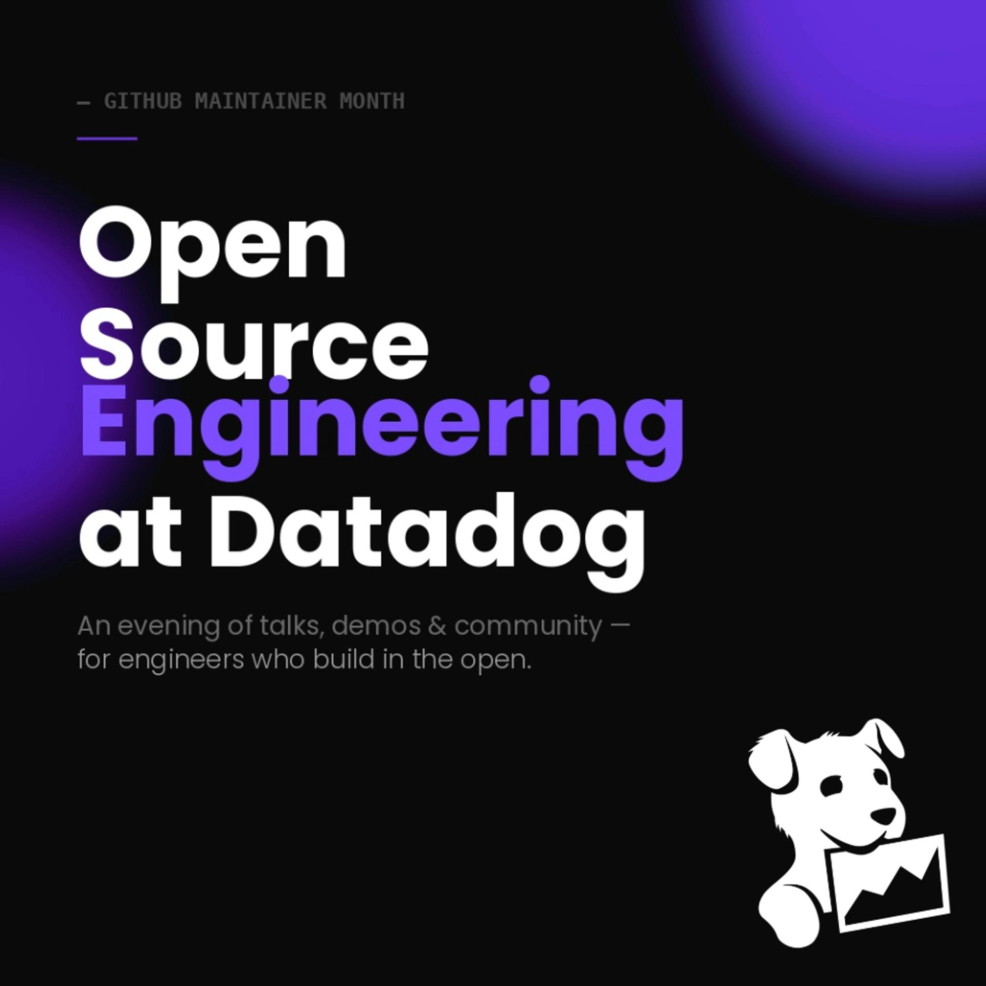 GitHub Maintainer Month: Open Source Engineering at Datadog