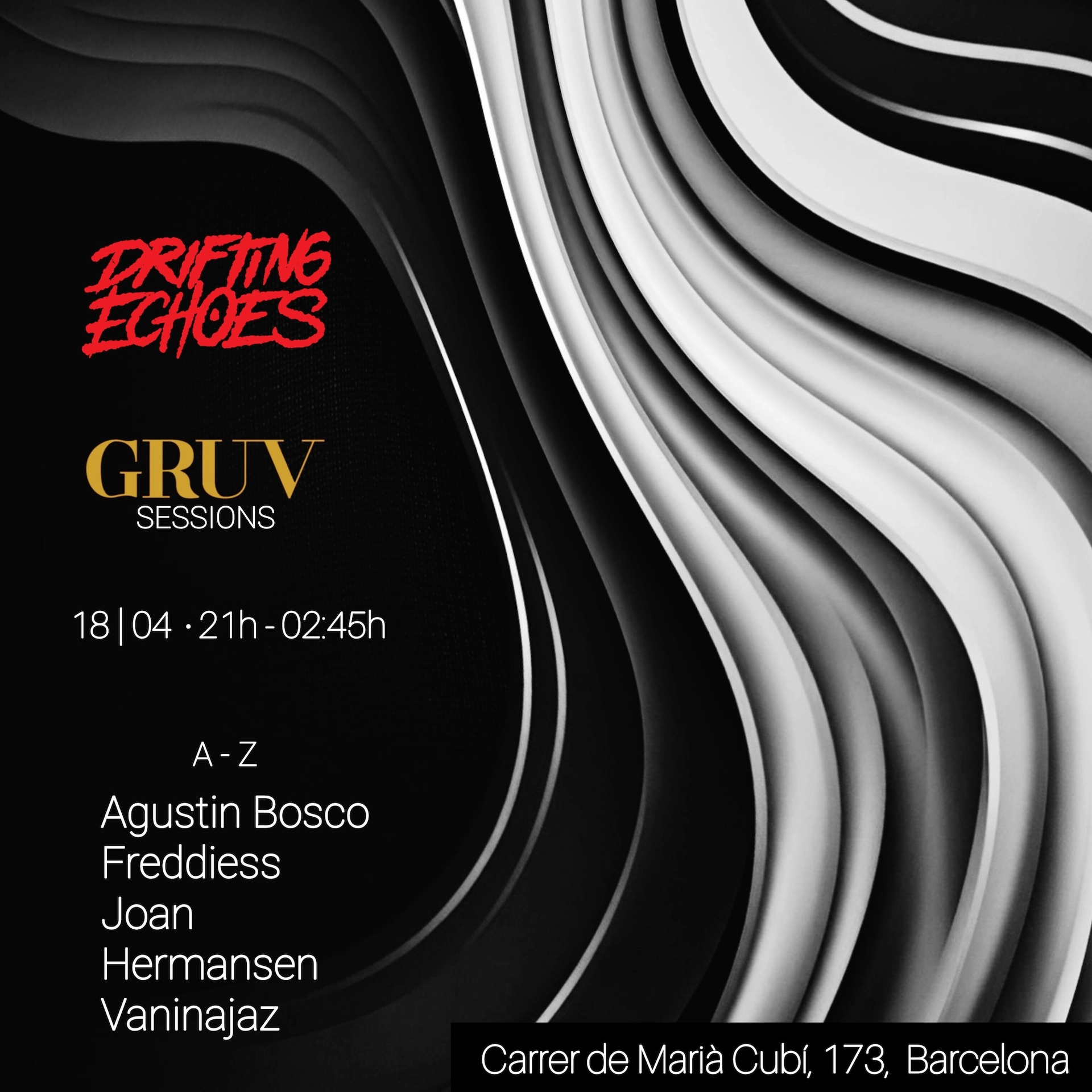 Drifting Echoes presents Gruv Sessions (Free Entrance)