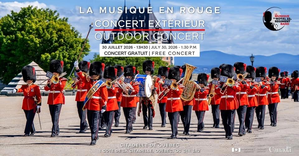La Musique en Rouge - Concert extérieur / Outdoor Concert