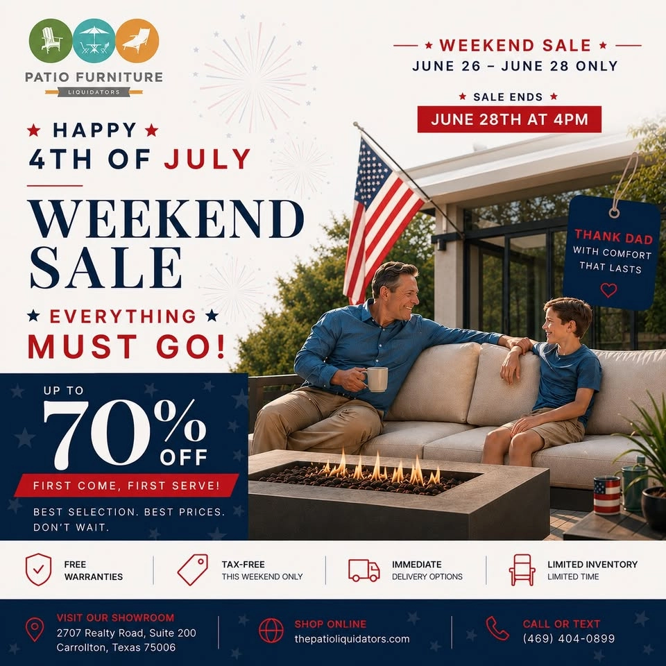 Patio Furniture 4th of July Sale