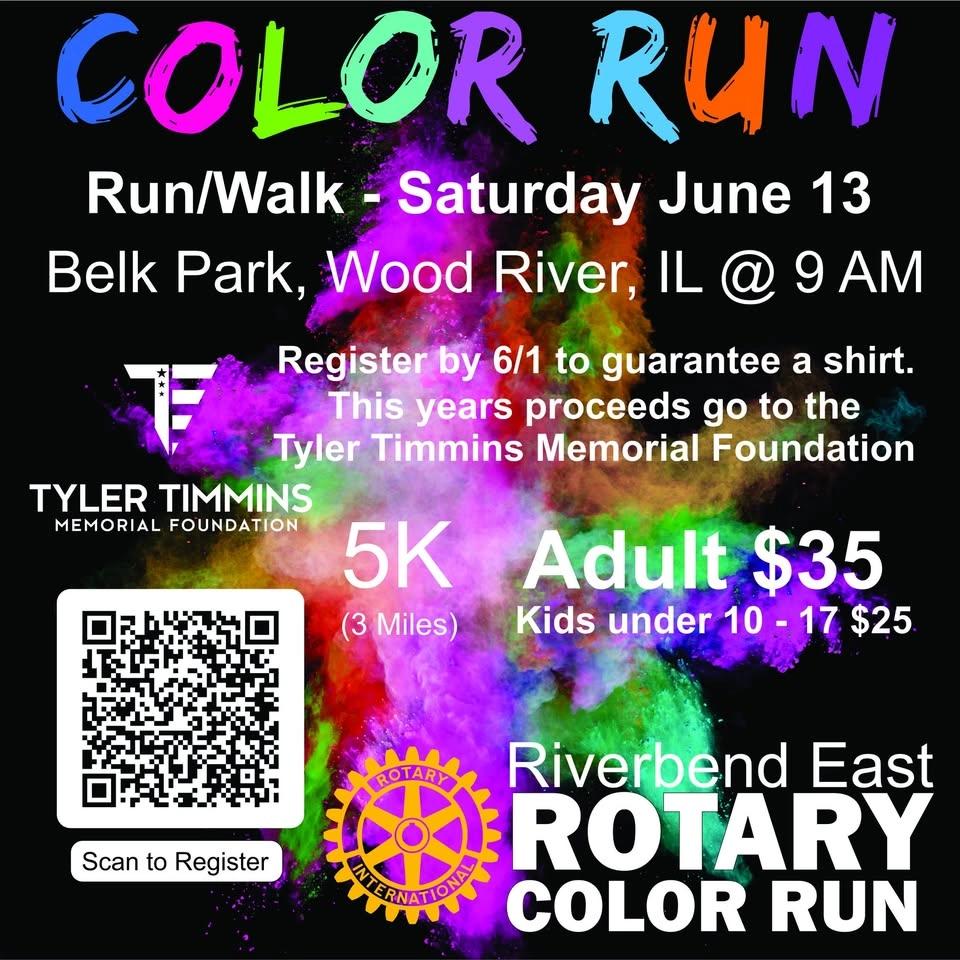 Riverbend East Rotary Club's 5K Color Run