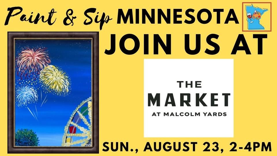 August 23 Paint & Sip at The Market at Malcolm Yards