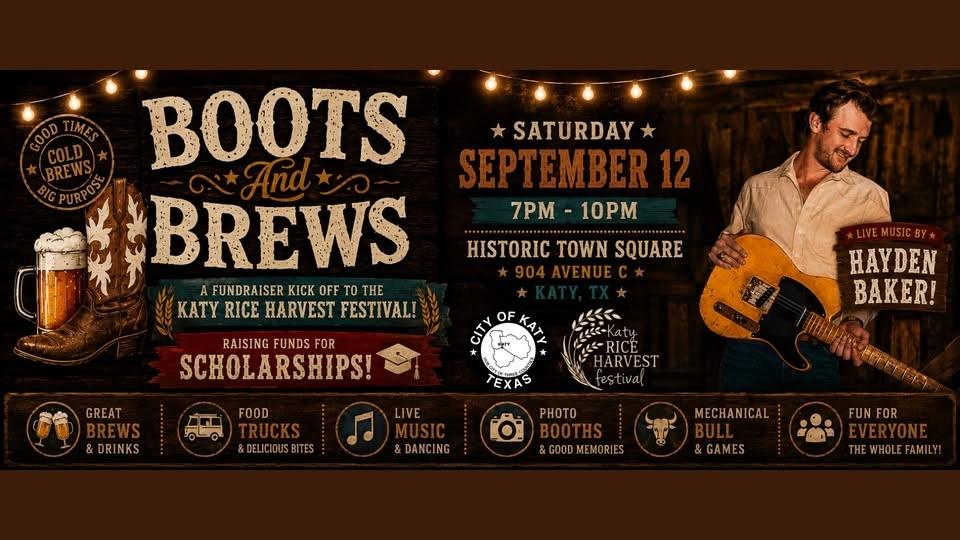 Boots and Brews: Annual Kickoff to the Katy Rice Harvest Festival