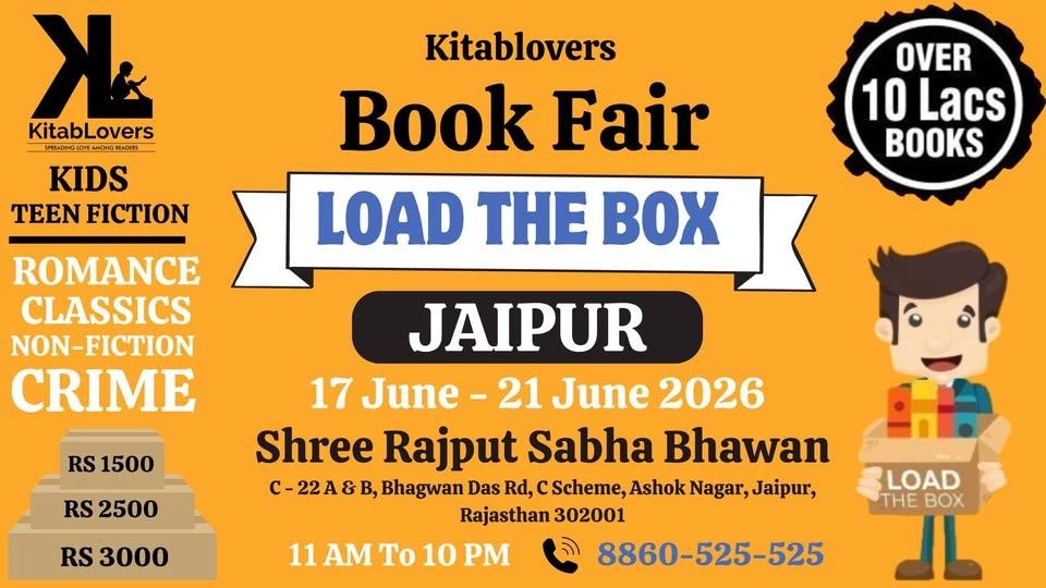 LOAD THE BOX BOOKFAIR ( 17 June - 21 June 2026 ) Shree Rajput Sabha Bhawan, Jaipur