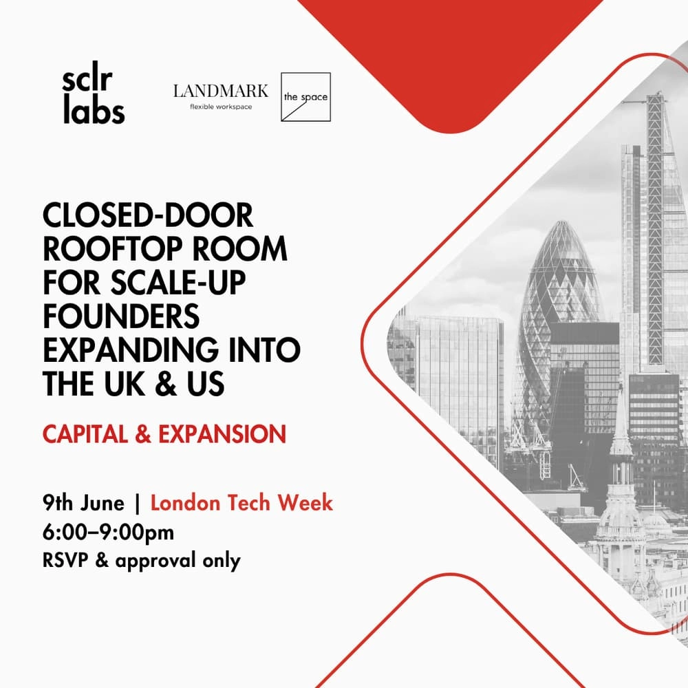 Closed-Door Rooftop Room for Scale-Up Founders Expanding into the UK & US — London Tech Week