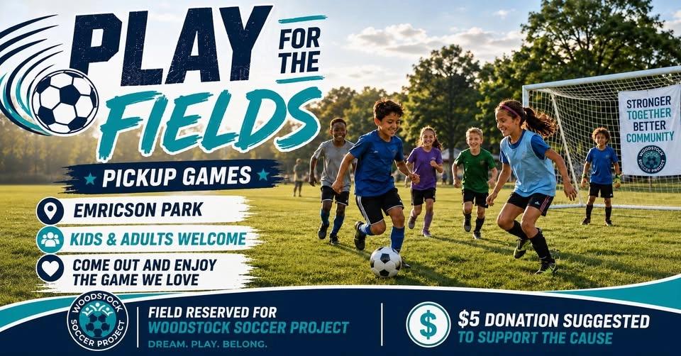⚽ Play for the Fields Pickup Game ⚽