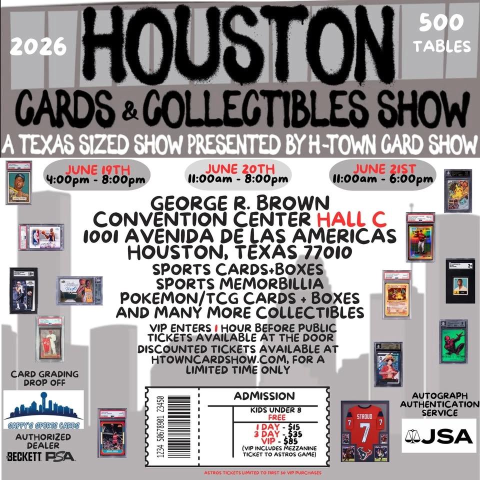 Houston Cards & Collectible Show 500 Tables!
