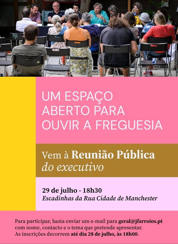 Reunião Pública do Executivo da Junta de Freguesia de Arroios