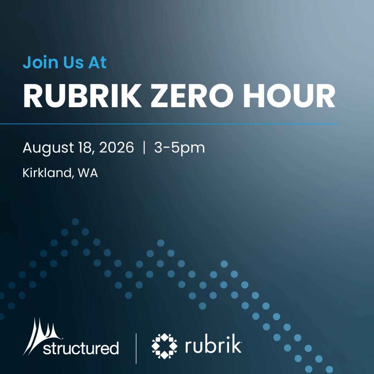 Rubrik Zero Hour