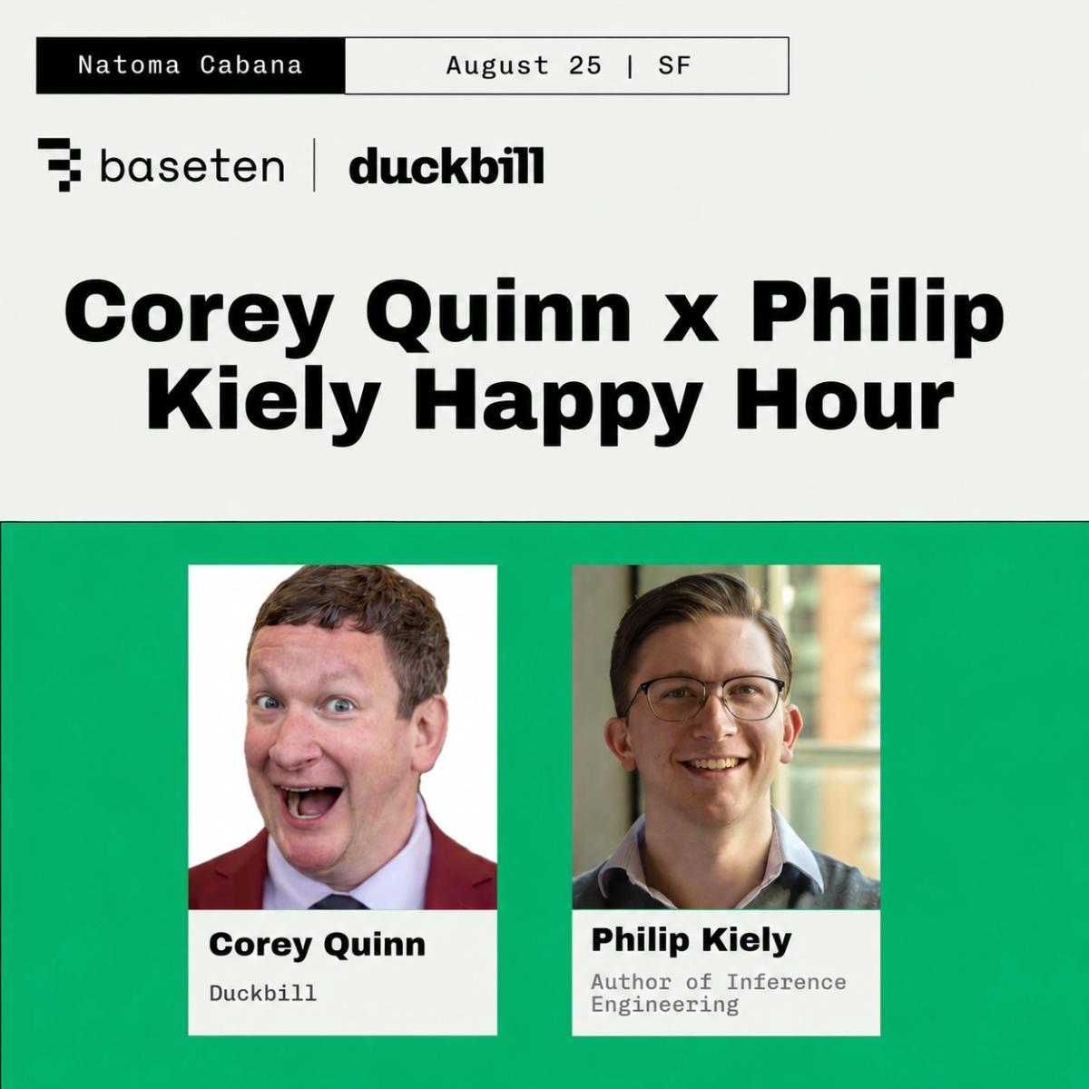 Corey Quinn x Philip Kiely @ Natoma Cabana