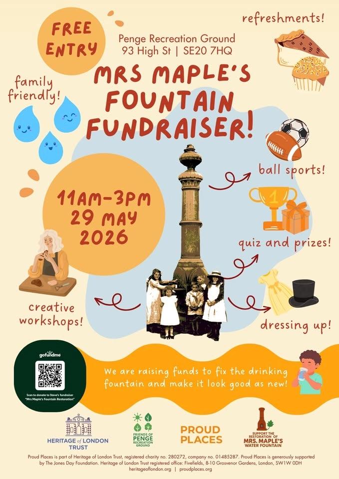 Mrs Maple’s fountain fundraiser