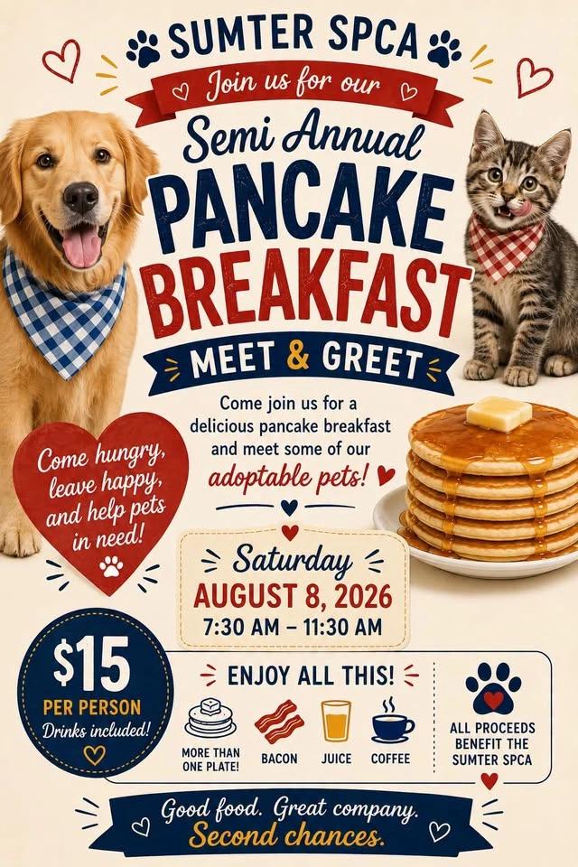 Sumter SPCA Pancake Breakfast