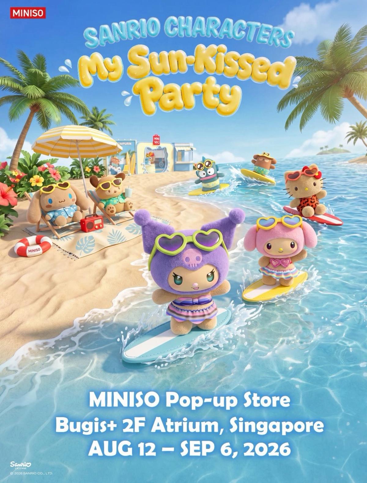 🎉Grand Opening of Miniso x Sanrio Sun-kissed Pop-up-Register for Big Day Exclusive Gifts