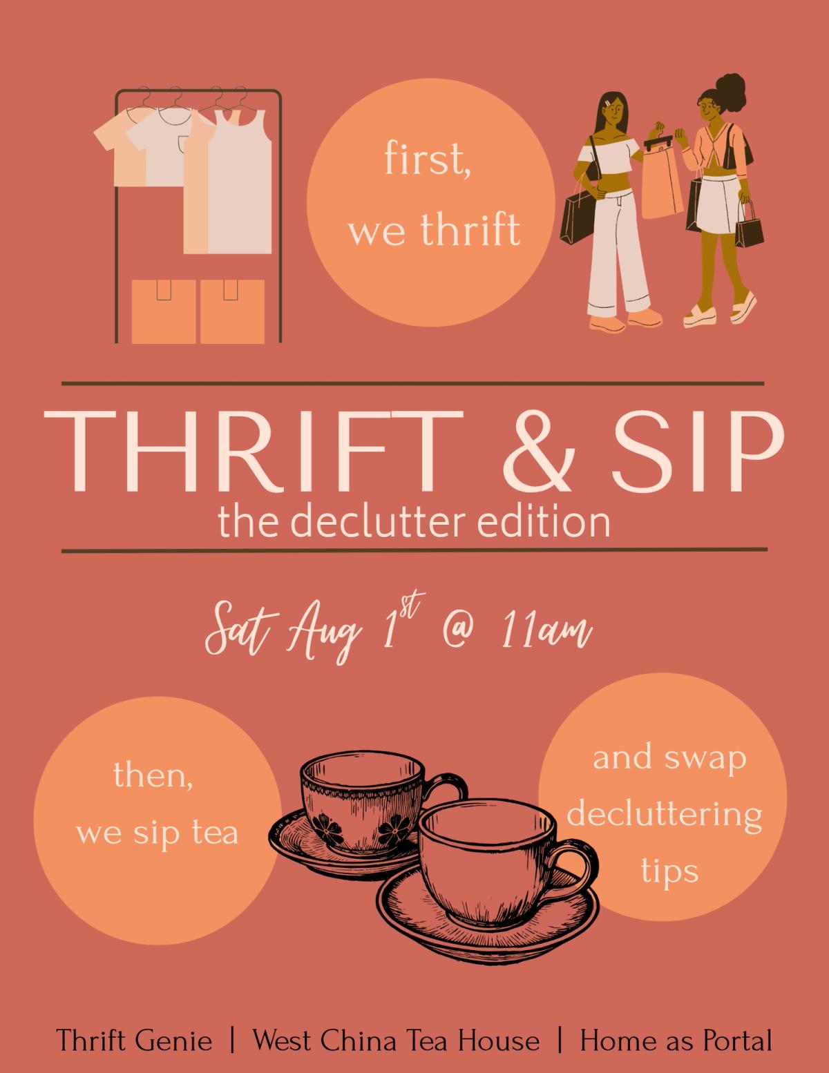 Thrift & Sip: Declutter Edition