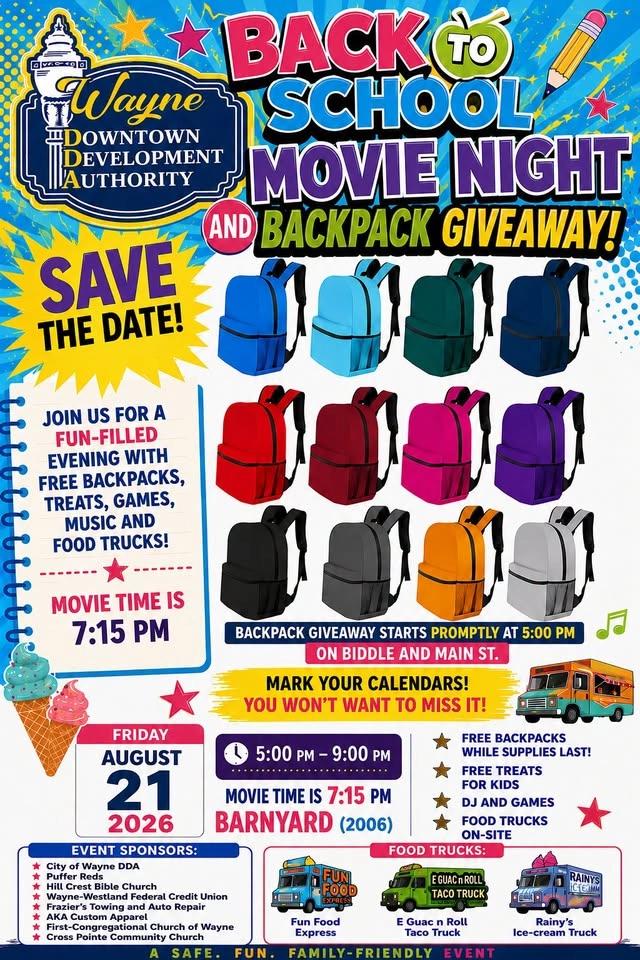 Back to School Movie Night and Back Pack Giveaway