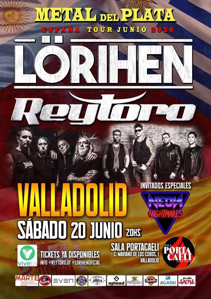 LÖRIHEN / REYTORO / NEON NIGTMARES - VALLADOLID - SÁBADO 20 JUNIO 19hs