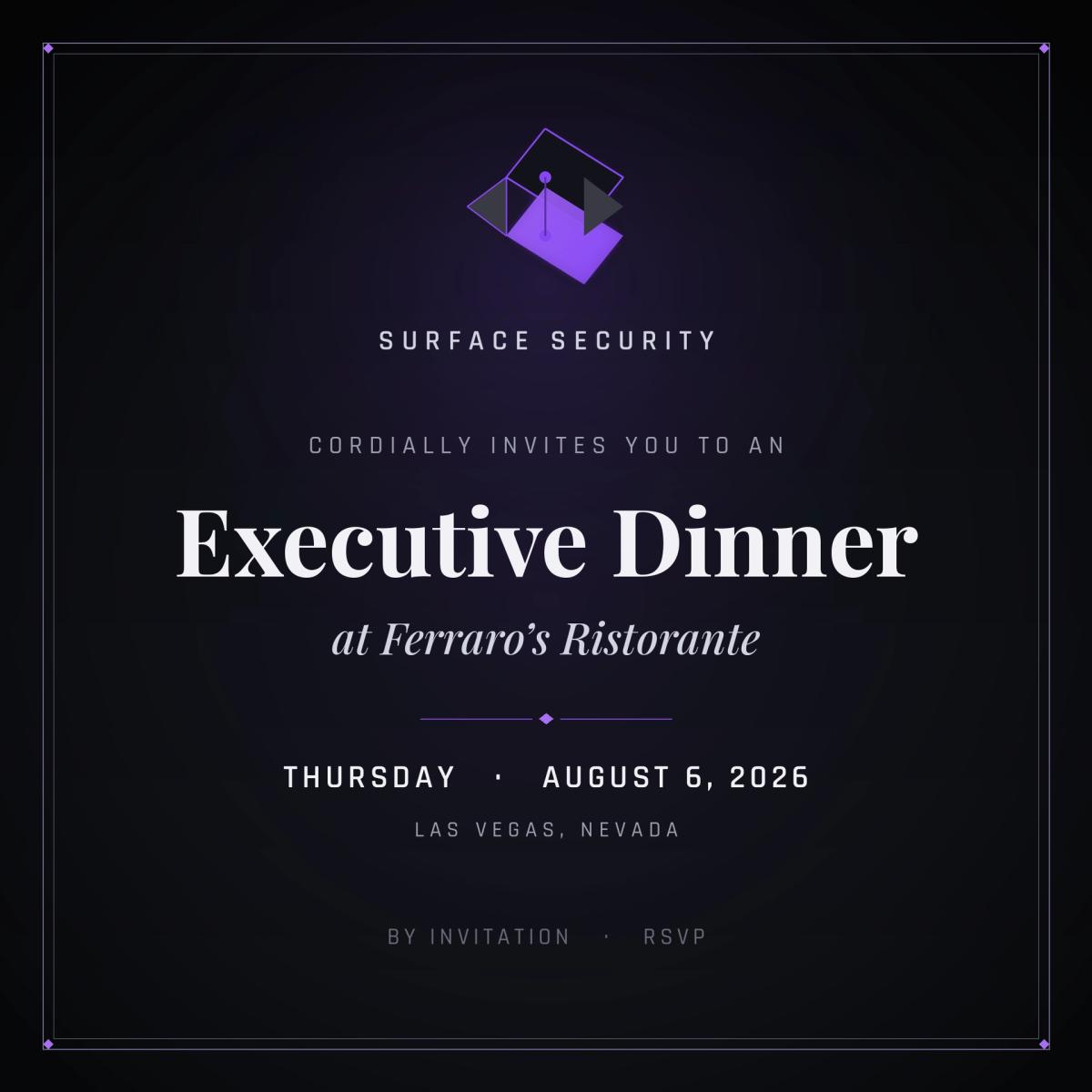 Enterprise Browser Security Executive Dinner w/ Surface Security