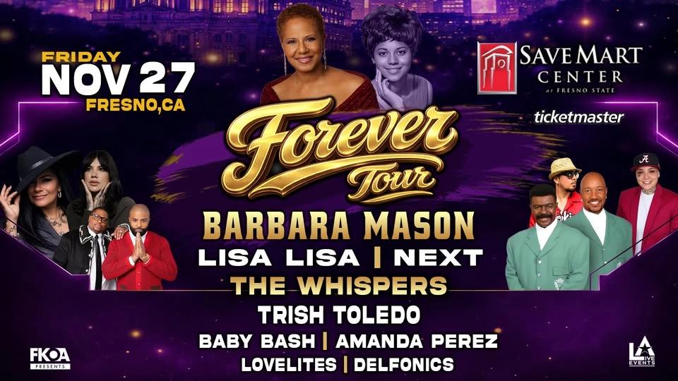 Forever Tour Featuring Barbara Mason, Lisa Lisa, Next, and more.