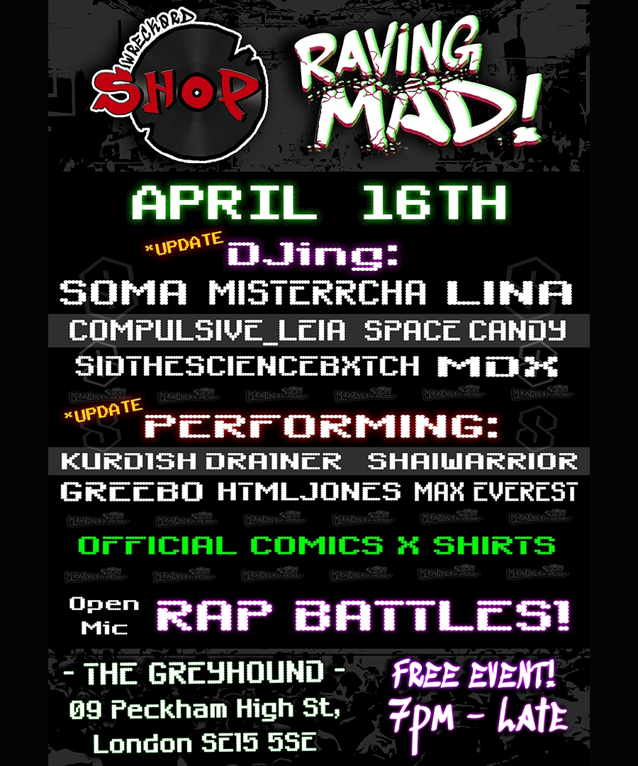 Wreckord Shop - RAVING MAD