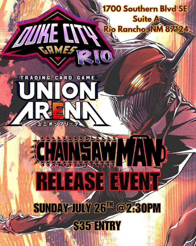 Union Arena Chainsaw Man release event