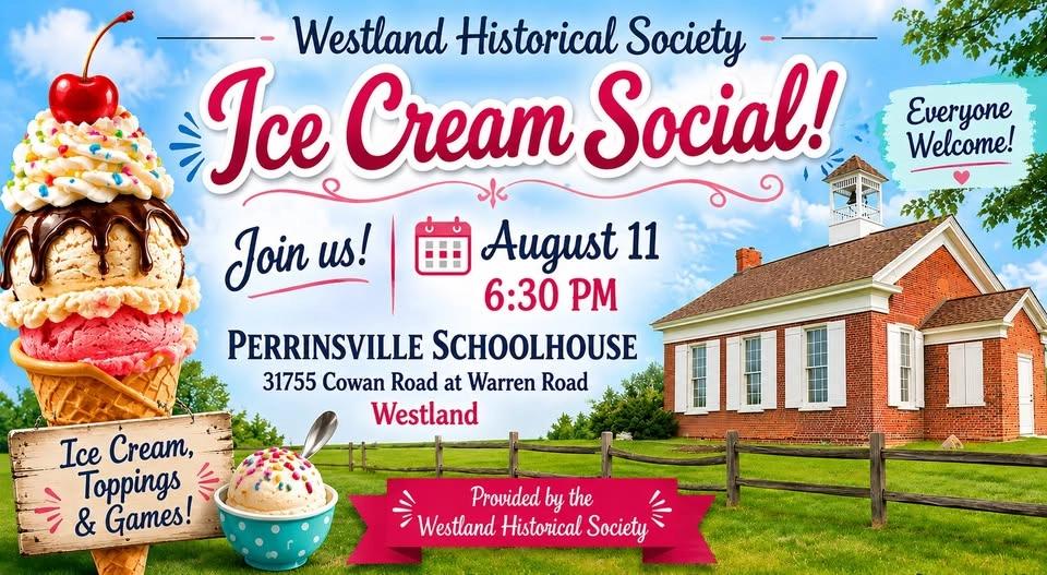 Westland Historical Society Ice Cream Social