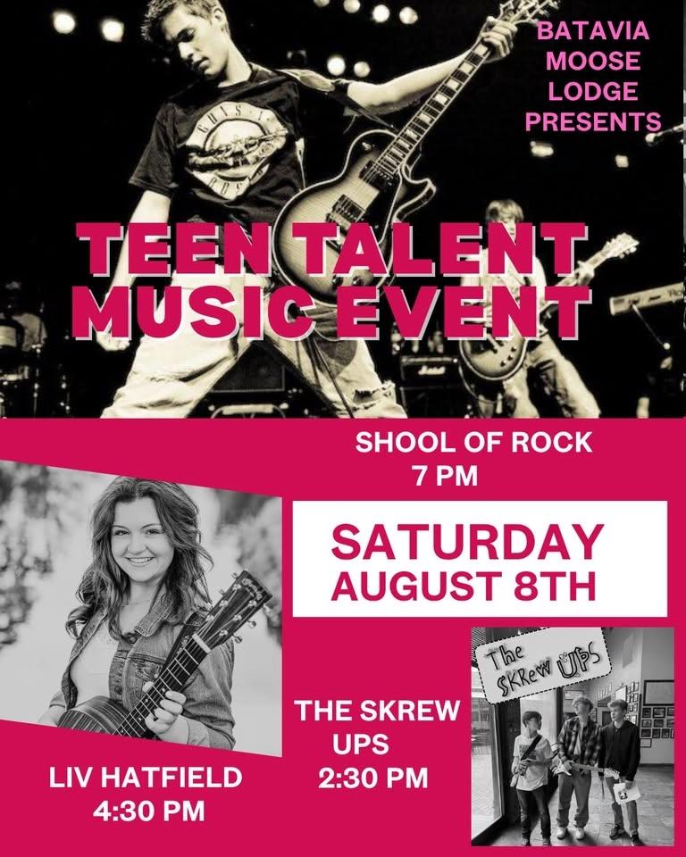 Teen Talent Showcase Music Event: Featuring The Skrew Ups, Liv Hatfield and School of Rock