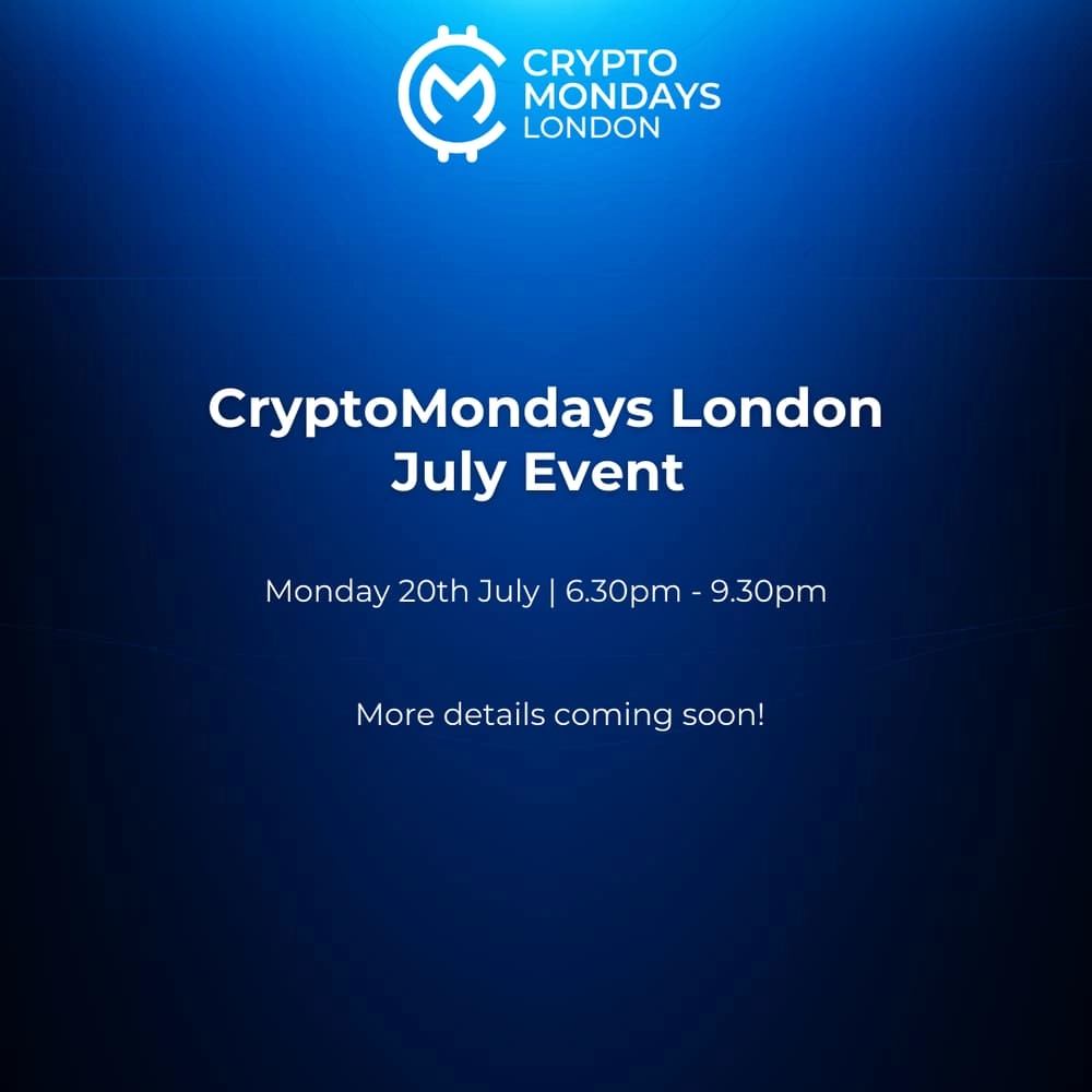 CryptoMondays London July Event