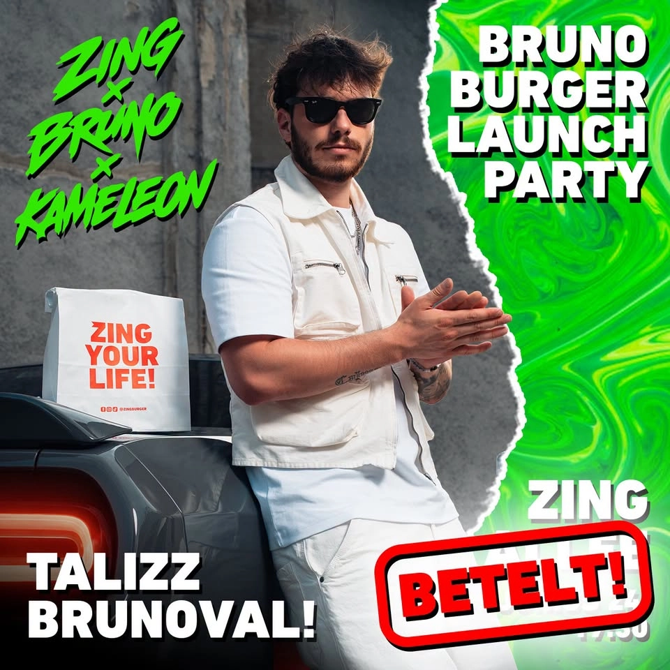 🎉BRUNO BURGER LAUNCH PARTY🍔