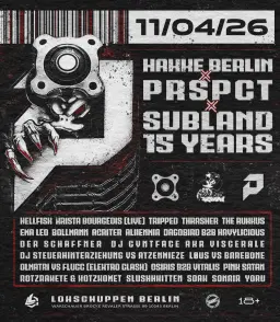 HAKKE BERLIN X PRSPCT X SUBLAND 15 YEARS