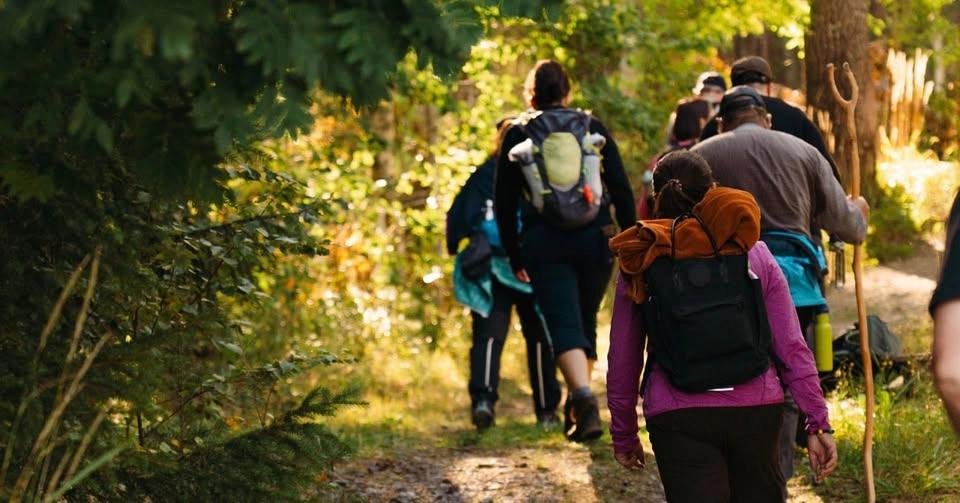 Pilgrimsvandring i sommarkvällen