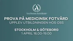 Prova på Medicinsk Fotvård – upplev utbildningen hos oss