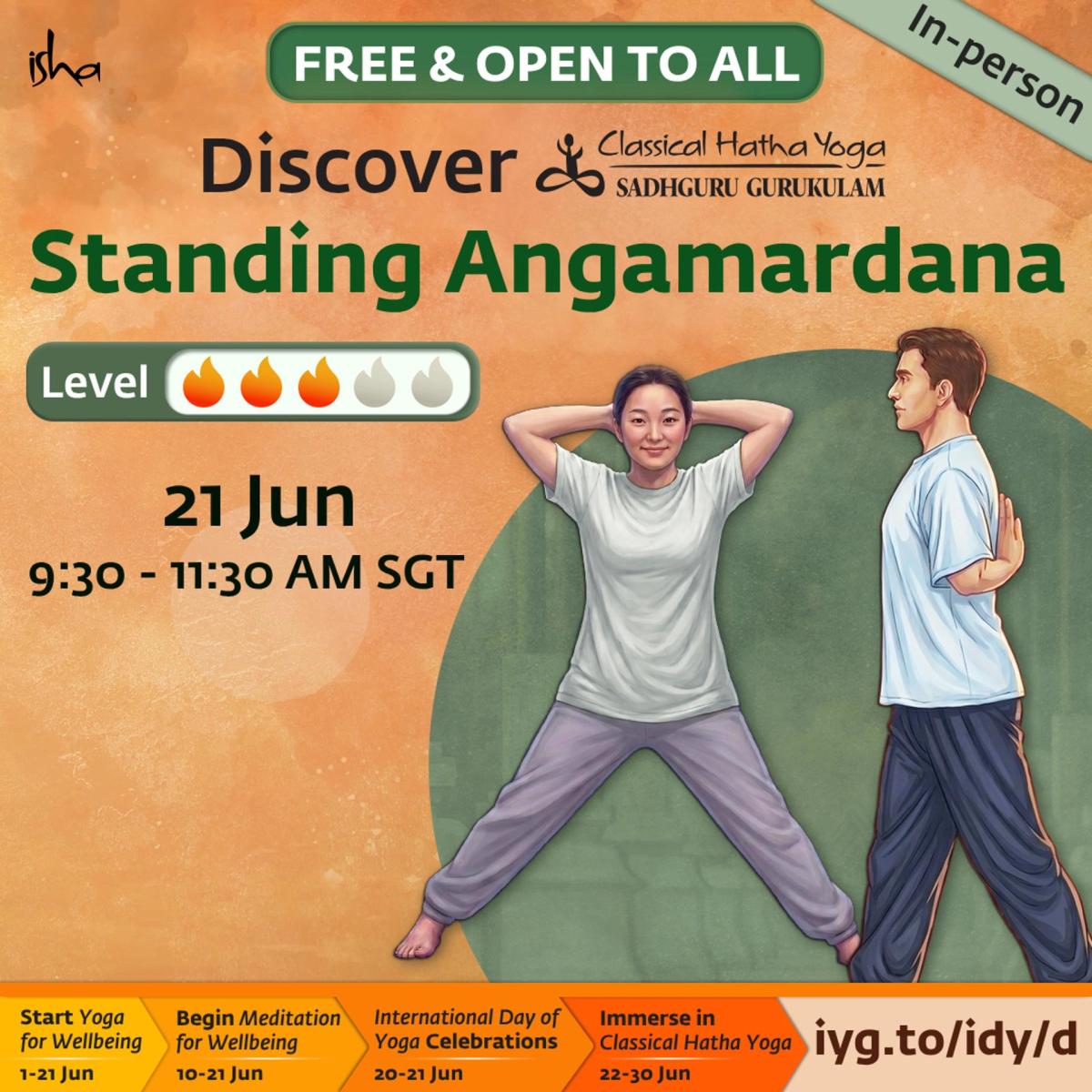 Discover Hatha Yoga - Standing Angamardana