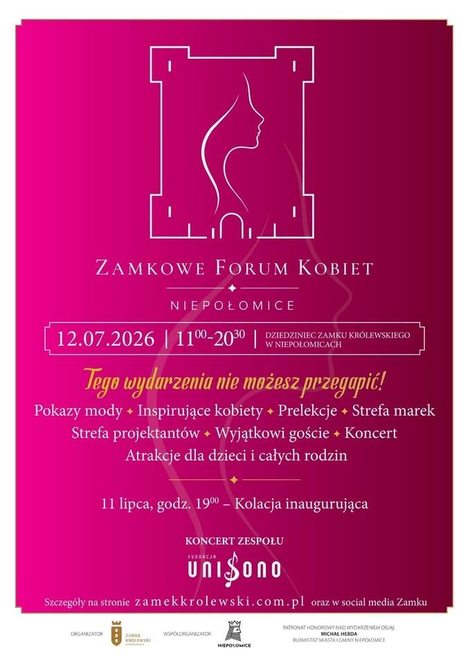 Zamkowe Forum Kobiet | 12 lipca 2026 | Niepołomice