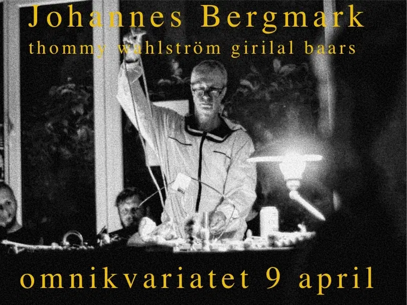 Johannes Bergmark på Omnikvariatet